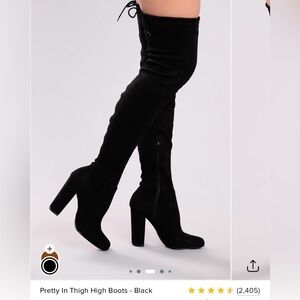 FASHINOVA - Elegant Black Women's Knee-High Boots